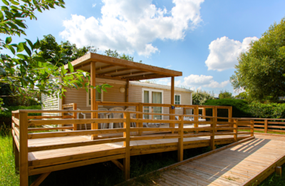 Mobile-home 32m² 2 bedrooms + terrace - adapted to the people with reduced mobility
