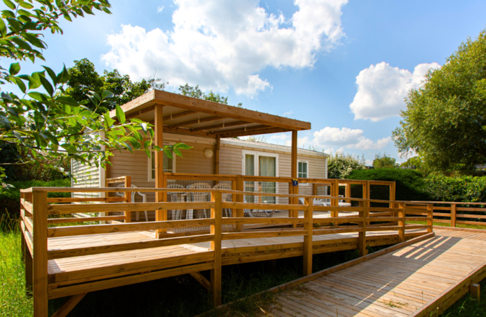 Mobil-Home 32M² 2 Chambres + Terrasse - Adapté Aux Personnes À Mobilité Réduite