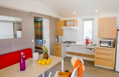 Mobile-home 32m² 2 bedrooms + terrace - adapted to the people with reduced mobility