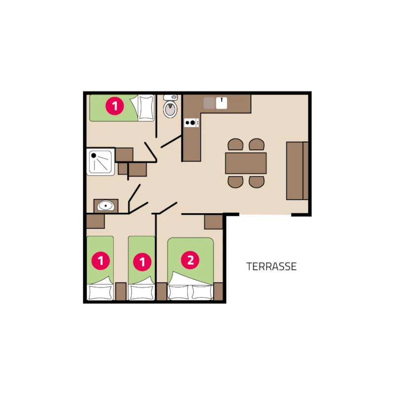 Chalet Vanille - 28M² - 2 Chambres