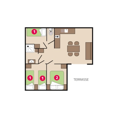 Vanilla Chalet - 28m² - 2 bedrooms