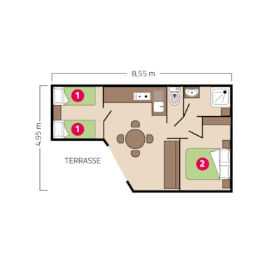 Chalet Horizon - 26m² - 2 bedrooms