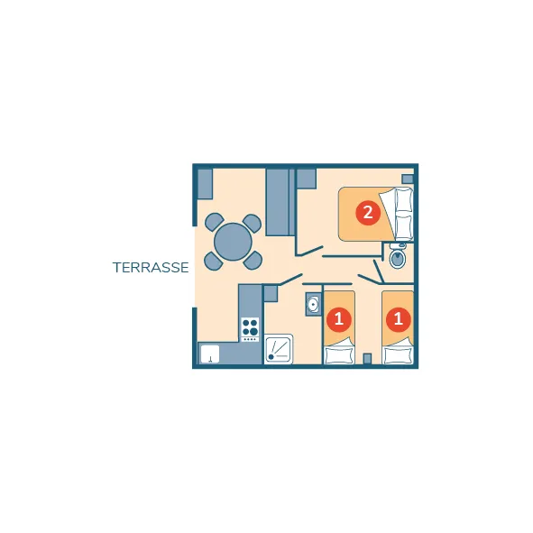 Chalet Horizon - 26M² - 2 Chambres
