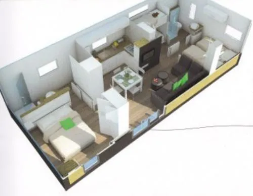 Mobile Home Résidence Taos 3 Chambres (Sans Draps Ni Serviettes)