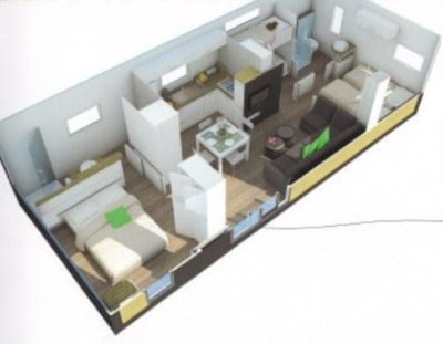 Mobile Home résidence TAOS 3 bedrooms (without sheets and towels) — 3