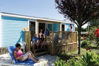 Mietunterkunft - Mobilheim Confort 2 Zimmer + 2 Badezimmer 28 M² Überdachte Terrasse - Flower Camping La Guichardière