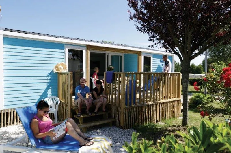 Mobil-Home Confort 2 Chambres + 2 Salles De Bain 28 M² Terrasse Couverte