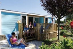 Location - Mobil-Home Confort 2 Chambres + 2 Salles De Bain 28 M² Terrasse Couverte - Flower Camping La Guichardière