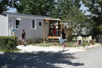 Mietunterkunft - Mobilheim  Confort 3 Zimmer 29M² Überdachte Terrasse - Flower Camping La Guichardière