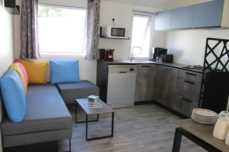 Mobil-Home Grand Confort 3 Chambres 2 Salles De Bain 36 M² Terrasse Couverte