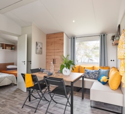 Mietunterkunft - Mobilheim Grand Confort 3 Schlafzimmer 31M² Überdachte Terrasse + Spüllmachine - Flower Camping La Guichardière