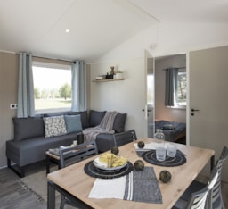 Location - Mobil-Home Grand Confort 2 Chambres 29 M² Terrasse Couverte + Lave-Vaisselle - Flower Camping La Guichardière