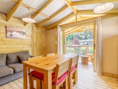 Cabine Lodge Cosy Flower CONFORT 2 bedrooms 27m² sheltered terrace
