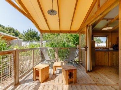 Cabine Lodge Cosy Flower CONFORT 2 bedrooms 27m² sheltered terrace