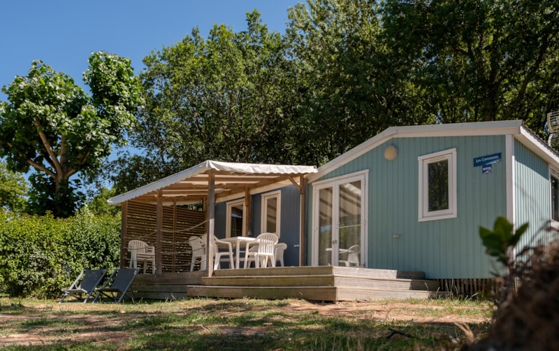 Stacaravan Cabane du Pêcheur GRAND CONFORT   3 kamers 34m² overdekt terras