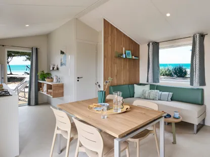 New// Mobil-Home Détente 2 Chambres 33M² + Terrasse Couverte + Clim + Cuisine D'été + Filet Détente