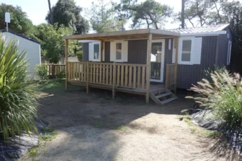 Mietunterkunft - Mobilheim Confort 3 Zimmer - Camping de Mindin - Camping Qualité