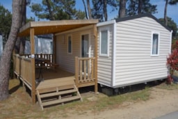 Mietunterkunft - Mobil-Home Confort* 2 Zimmer - Camping de Mindin - Camping Qualité