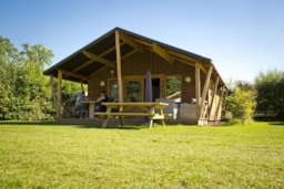 Location - Oehoelodge - 2 Chambres - Camping De Kleine Wolf