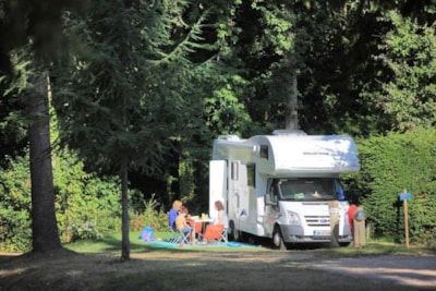 AVENUE PITCH - BY THE MAIN ENTRANCE OF THE CAMPSITE - with Electricity: 16A  + Water + Drainage