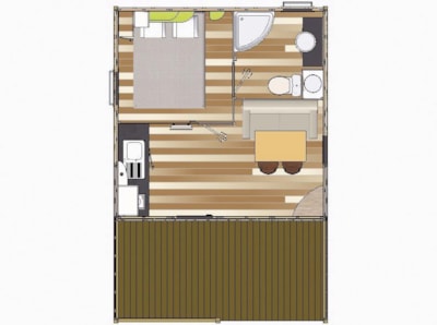 CHALET - 1 bedroom -1 bathroom - DUO - 16 m² -