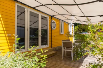 Mietunterkunft - Mobilheim - 3 Schlafzimmer - 2 Badezimmer - Pergola - 36 M² - - Castel Camping La Garangeoire