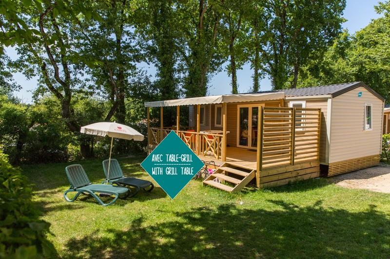 Accommodation - Mobile-Home - 3 Bedrooms - 1 Bathroom - Cordelia - 32.60 M2 - - Castel Camping La Garangeoire