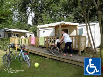 Mietunterkunft - Mobilheim - 2 Zimmer - 1 Badezimmer - Life Barrierefrei - 30.50M2 - Tv (Fransat) - - Castel Camping La Garangeoire