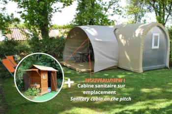 Mietunterkunft - Außergewöhnliche Unterkunft - 1 Schlafzimmer - Coco Sweet - 16 M² - - Castel Camping La Garangeoire