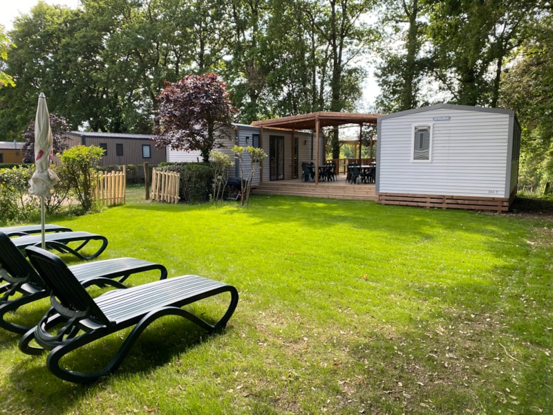 MOBIL-HOME 12 pers - 6 chambres - 2 salles de bain - RIVIERA FAMILY - 33 + 33m²