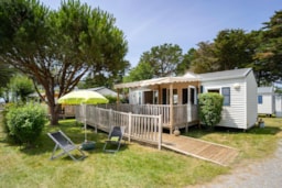 Mietunterkunft - Cottage 2 Schlafzimmer *** Behindertengerecht - Camping Sandaya Le Moulin de l'Eclis
