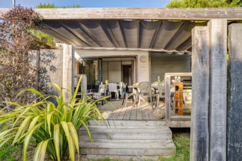 Mietunterkunft - Hütte Casane 2 Schlafzimmer Premium - Camping Sandaya Le Moulin de l'Eclis