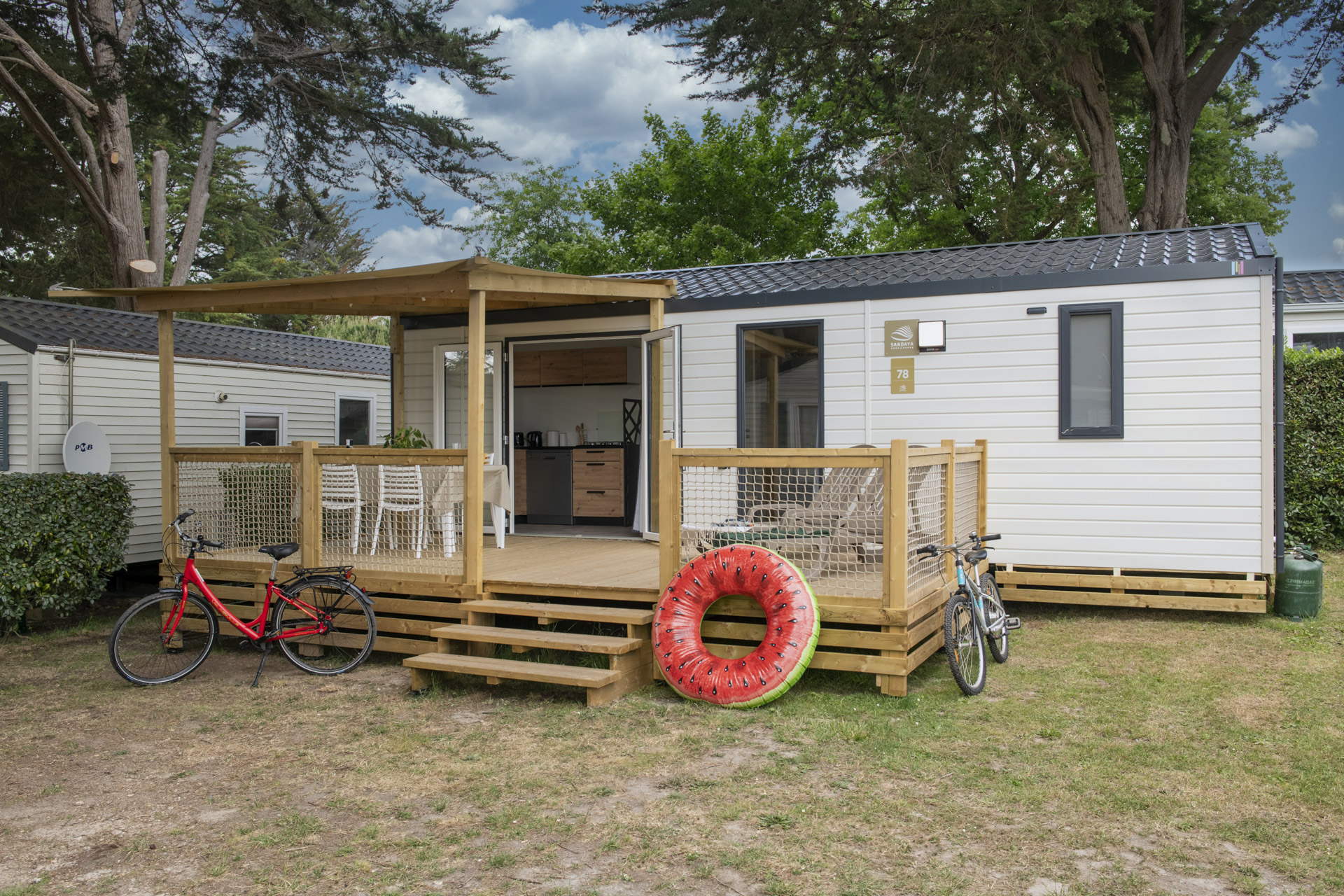 Location - Cottage 2 Chambres **** - Camping Sandaya Le Moulin de l'Eclis