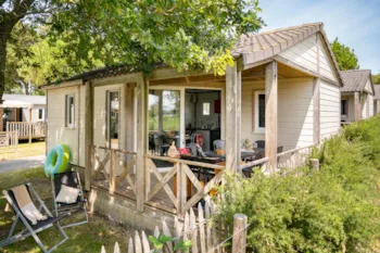 Mietunterkunft - Hütte 2 Schlafzimmer **** - Camping Sandaya Le Moulin de l'Eclis
