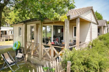 Mietunterkunft - Chalet 2 Schlafzimmer *** - Camping Sandaya Le Moulin de l'Eclis