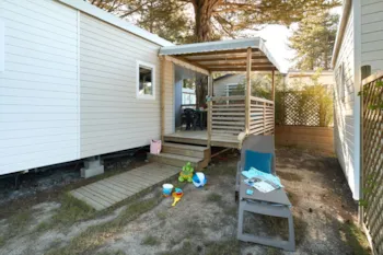 Mietunterkunft - Mobil Home Confort Déclik - Camping Au Soir d’Eté