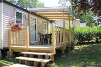 Mietunterkunft - Mobilheim 'Ciel' 21M² - 1 Zimmer + Terrasse Teilweise Überdacht 11M² - Camping L'Eden