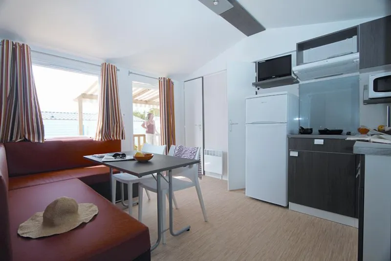 Mobil-Home 'Evasion Confort Eco' 29M² + 2 Chambres + Terrasse Semi-Couverte 13.5M²