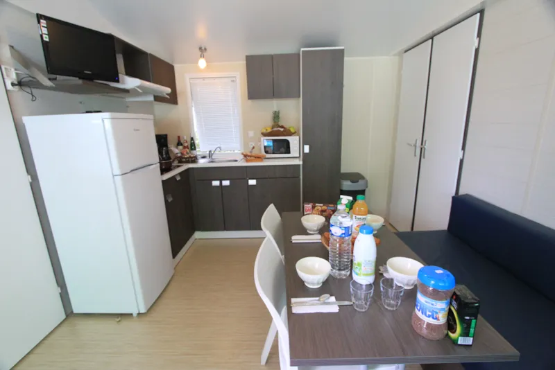 Mobil-Home 'Evasion Confort Eco' 29M² + 2 Chambres + Terrasse Semi-Couverte 13.5M²