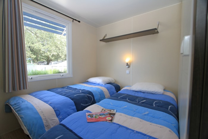 Mobil-Home 'Evasion Confort Eco' 29M² + 2 Chambres + Terrasse Semi-Couverte 13.5M²