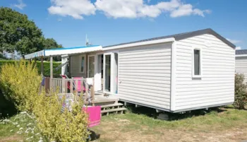 Mietunterkunft - Cottage Quatro 4 Zimmer : 39 M² + 15 M² Terrasse Halb Überdachte Terrasse - Airotel Camping La Roseraie