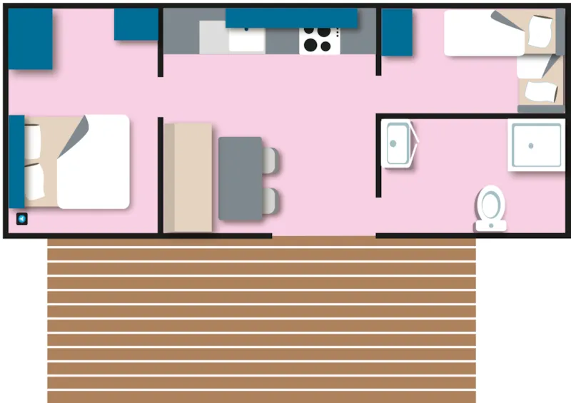 Cottage Life Pmr - 2 Chambres : 32 M² + 15 M² De Terrasse Semi-Couverte