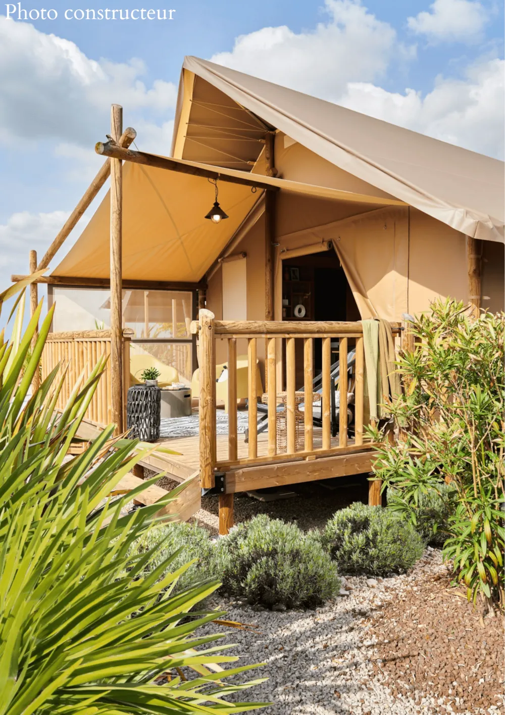 Safari Lodge - 2 kamers : 26m² - halfoverdekt terras m² 4 pers.
