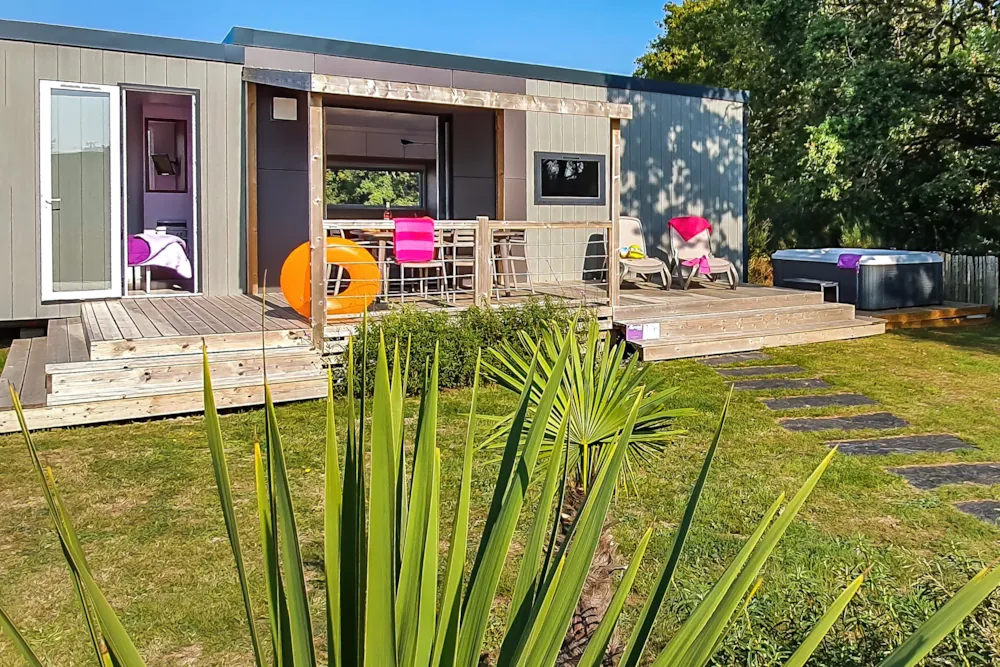 Location - Taos Avec Spa Privatif  2 Chambres Avec Terrasse Couverte 5P - Airotel Camping La Roseraie