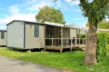 Mietunterkunft - Cottage Family Premium - 3 Chambres : 33M² + 15 M² De Terrasse Semi-Couverte - Airotel Camping La Roseraie