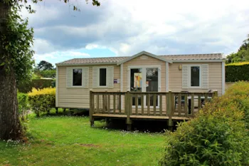 Mietunterkunft - Cottage Family 3 Zimmer : 32 M² + 11 M² Terrasse - Airotel Camping La Roseraie
