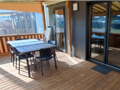 C- Mediterranean air-conditioned mobile home - 3 bedrooms - 2 shower rooms - 38m² — 1