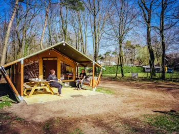 Mietunterkunft - Safari Zelt Bobbie - Recreatiepark Beringerzand