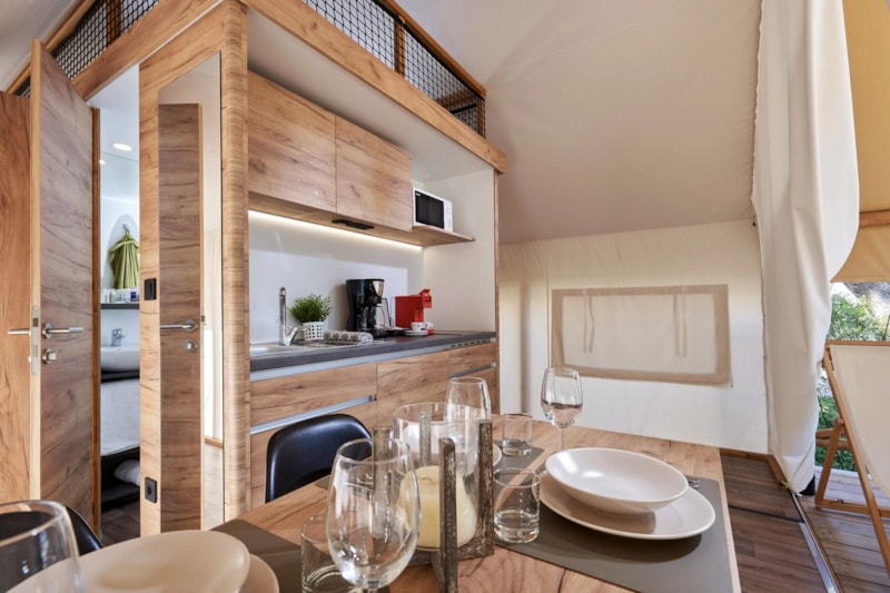 Glampingtent 4 pers.