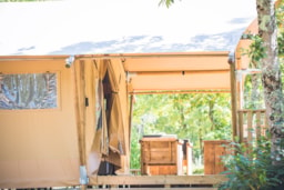 Location - Luxury Lodge 40M² - 2 Chambres - Camping Les Vallons de l'Océan